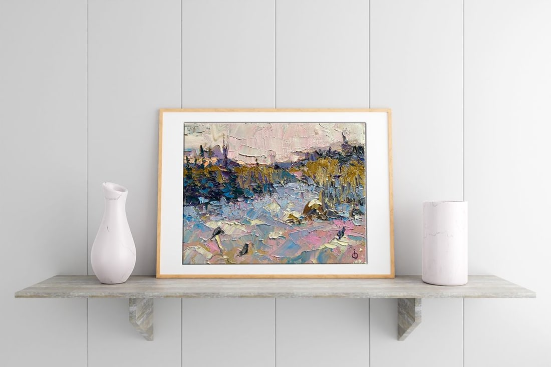 Oil painting On the edge of the forest Alex Kalenyuk - 2
