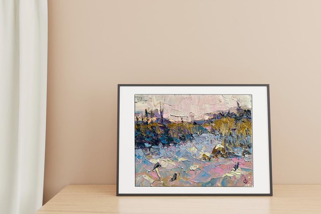 Oil painting On the edge of the forest Alex Kalenyuk - 3