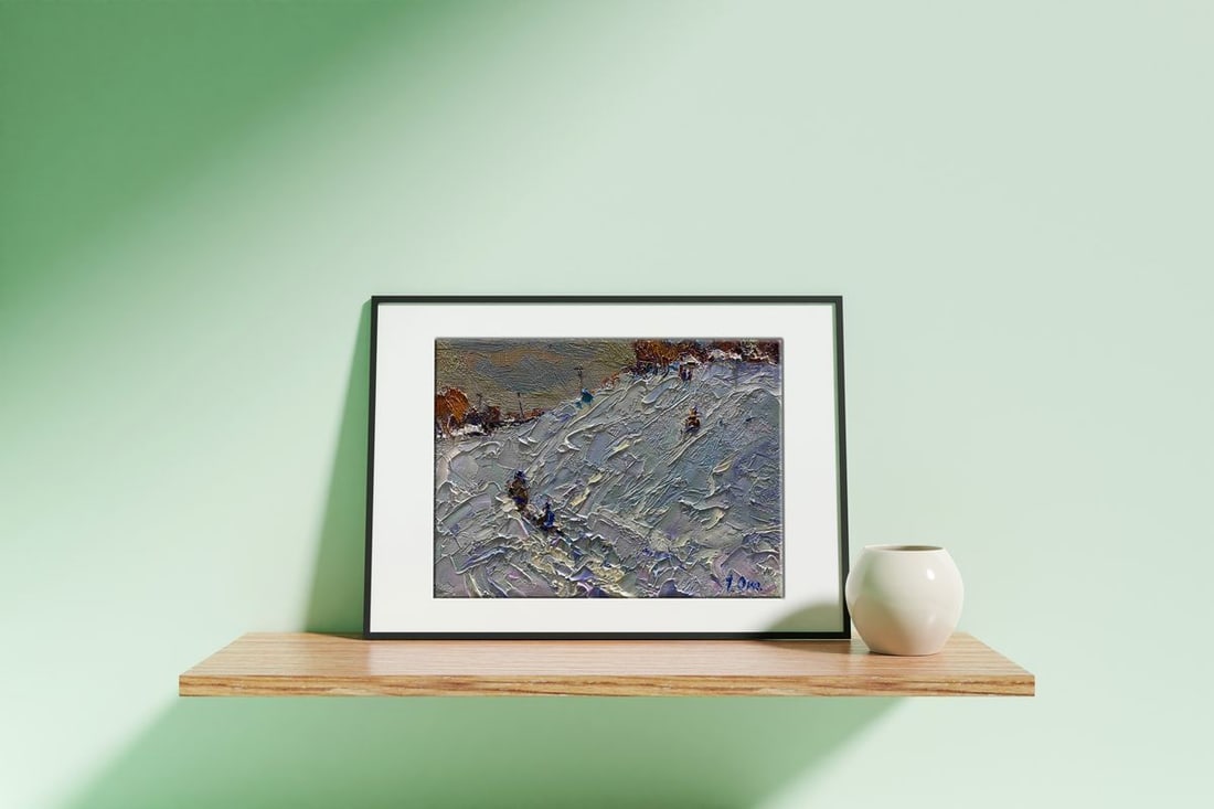 Oil painting In the evening Oksana Kalenyuk - 3