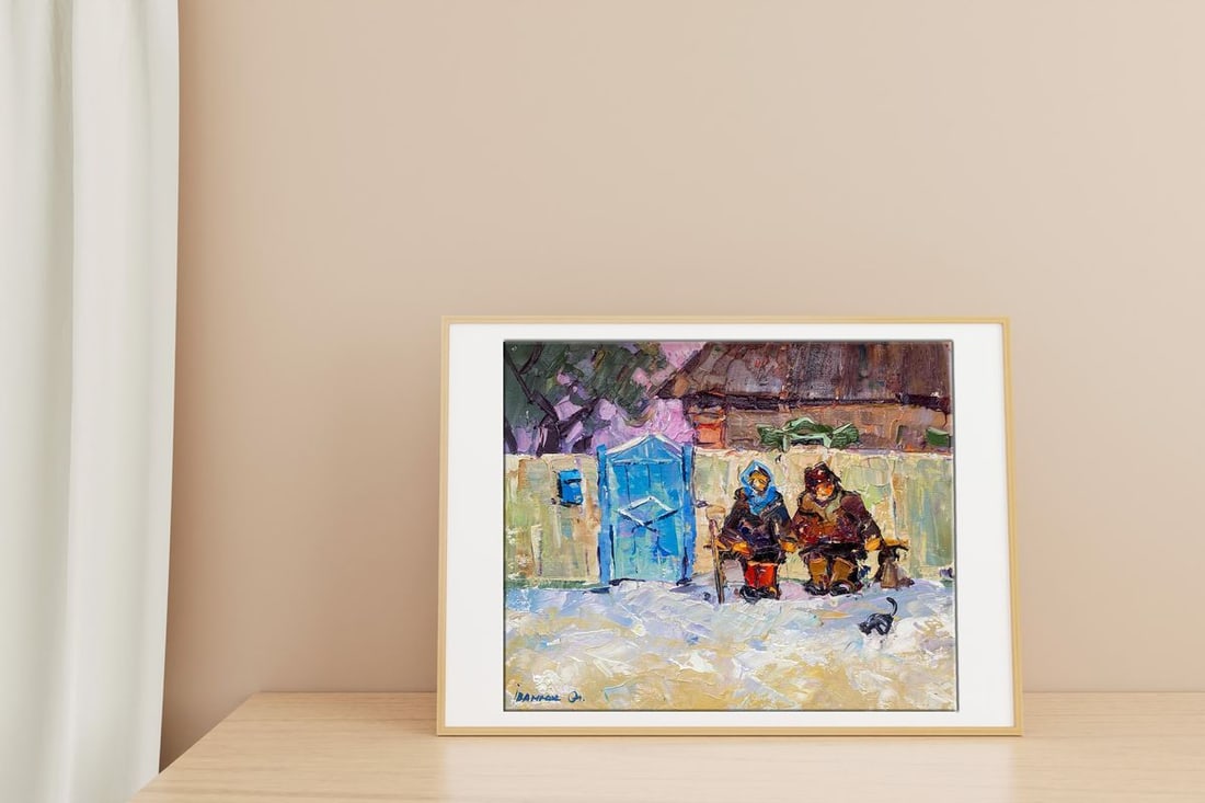 Oil painting Quiet conversation Alex Kalenyuk - 2
