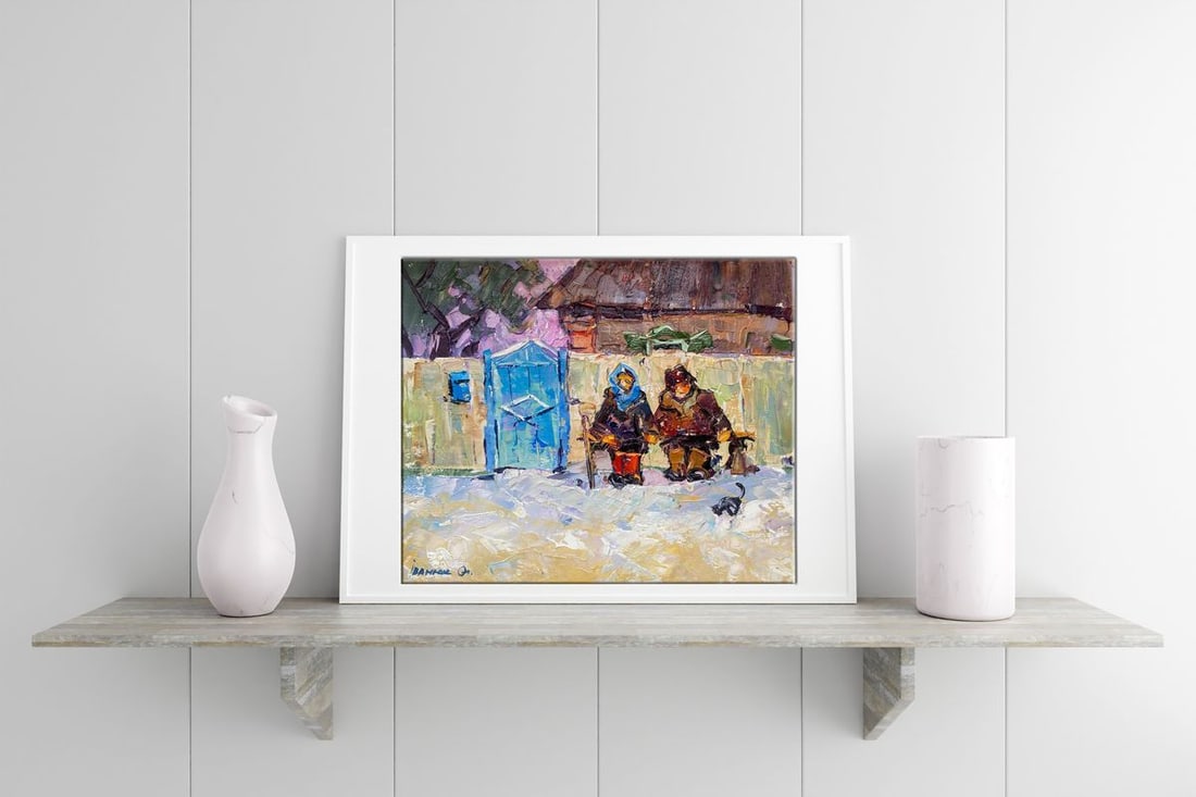 Oil painting Quiet conversation Alex Kalenyuk - 3