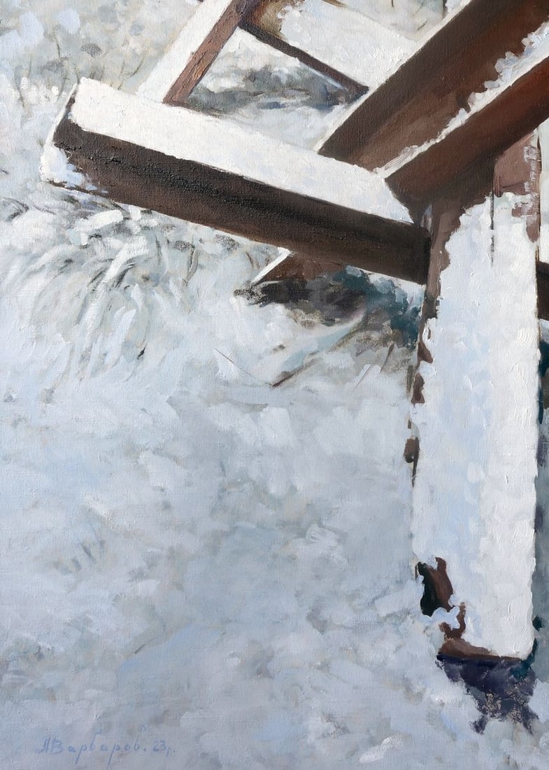 Oil painting Snowflakes Varvarov Anatoly Viktorovich - 5