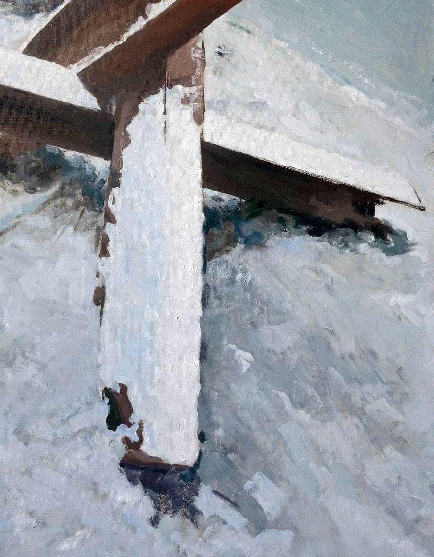 Oil painting Snowflakes Varvarov Anatoly Viktorovich - 7