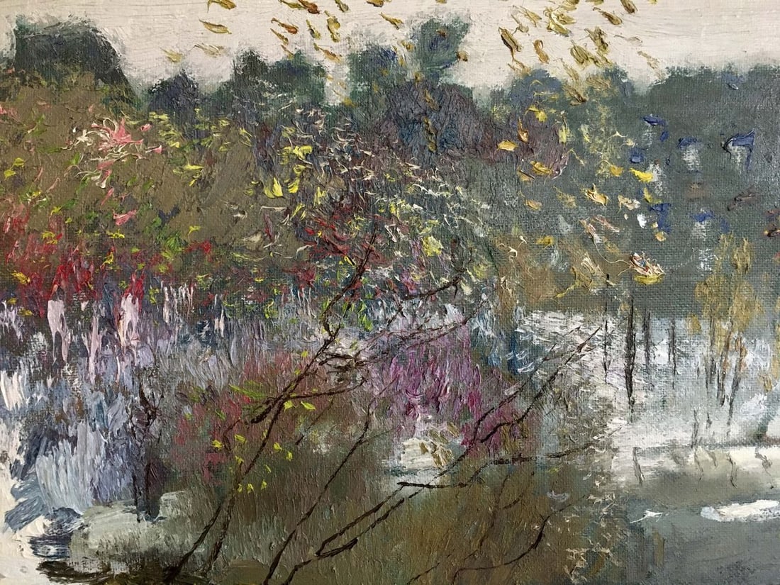 Oil painting Winter landscape Zaretsky Victor Ivanovich - 2