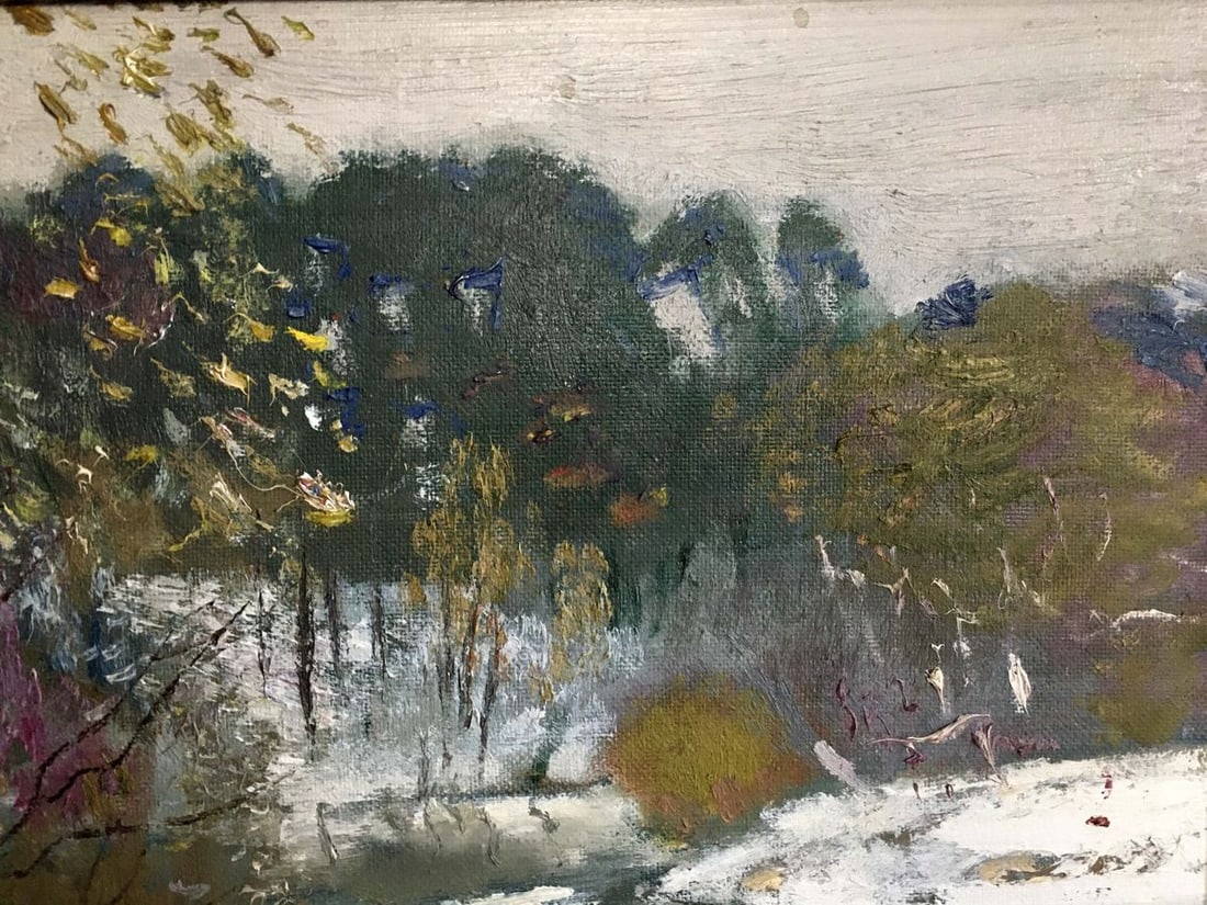 Oil painting Winter landscape Zaretsky Victor Ivanovich - 5