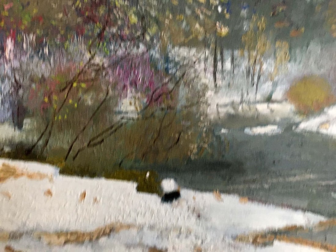 Oil painting Winter landscape Zaretsky Victor Ivanovich - 8