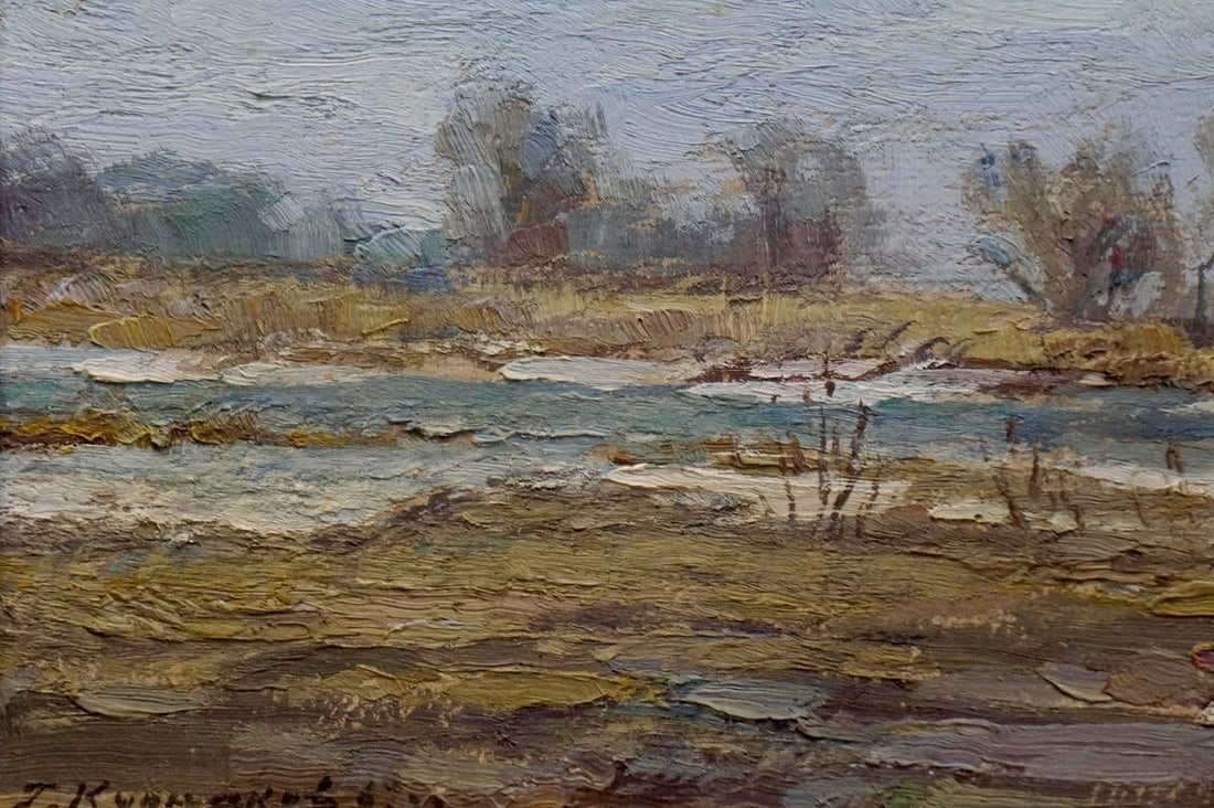 Oil painting Spring is coming Kurnakov Georgy Vasilievich - 2