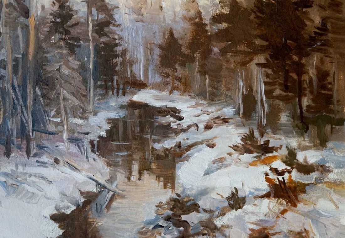 Oil painting Winter - 4