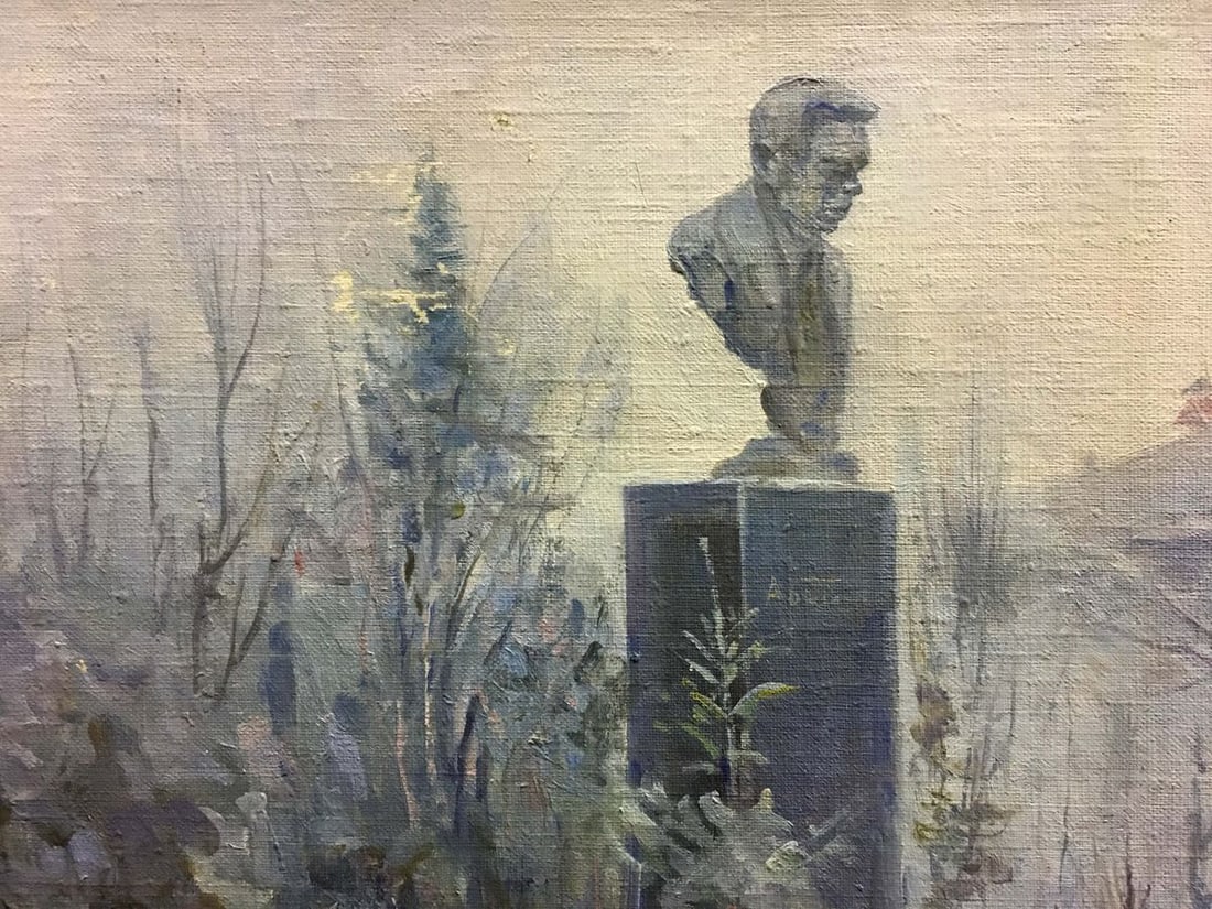 Oil painting Monument to the Bogomolets Konovalyuk Fedor Zotikovich - 2