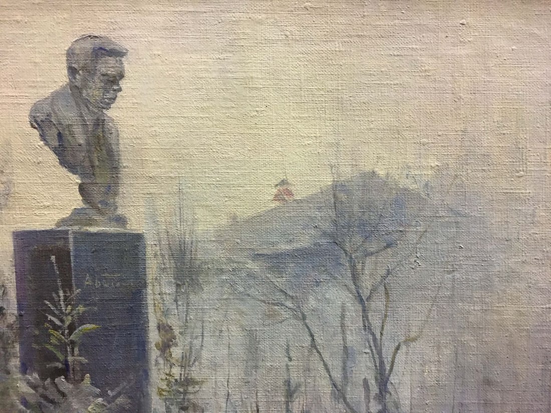 Oil painting Monument to the Bogomolets Konovalyuk Fedor Zotikovich - 3