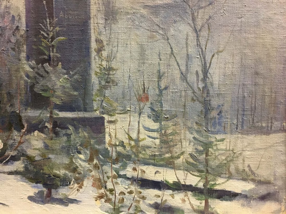 Oil painting Monument to the Bogomolets Konovalyuk Fedor Zotikovich - 4