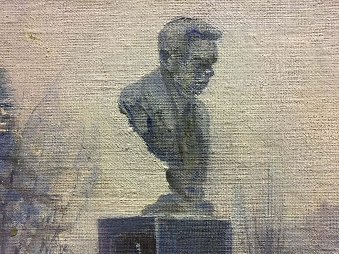 Oil painting Monument to the Bogomolets Konovalyuk Fedor Zotikovich - 7