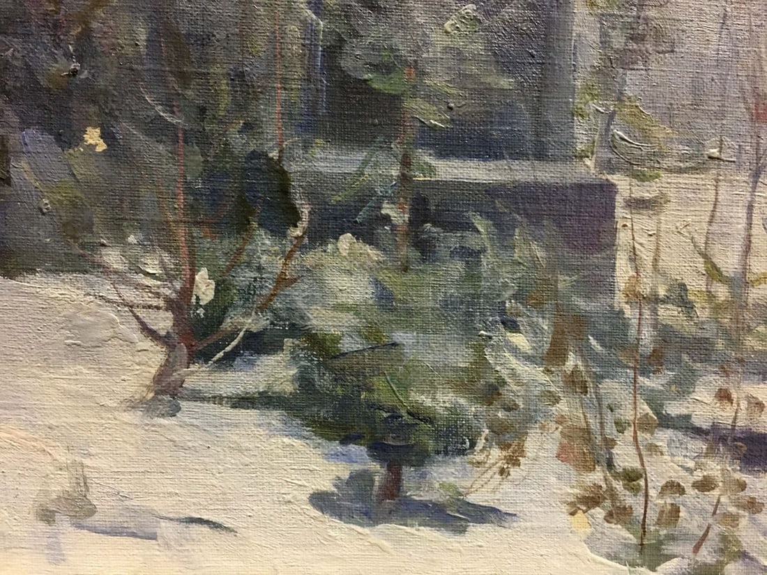 Oil painting Monument to the Bogomolets Konovalyuk Fedor Zotikovich - 8