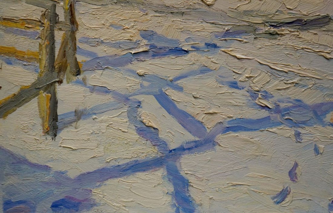 Oil painting Winter landscape Sulimenko Petr Stepanovich - 2