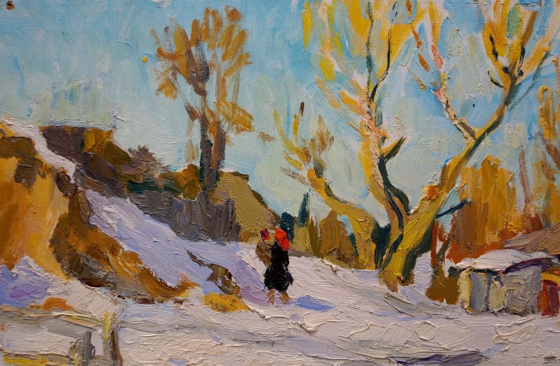 Oil painting Winter landscape Sulimenko Petr Stepanovich - 3