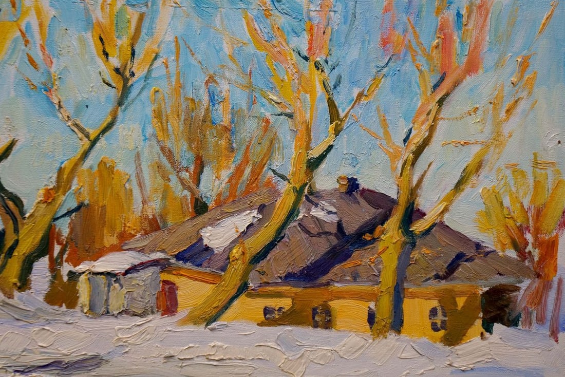 Oil painting Winter landscape Sulimenko Petr Stepanovich - 4