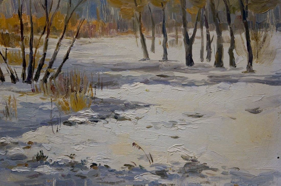 Oil painting Winter landscape Gaiduk Zinaida Kirillovna - 5