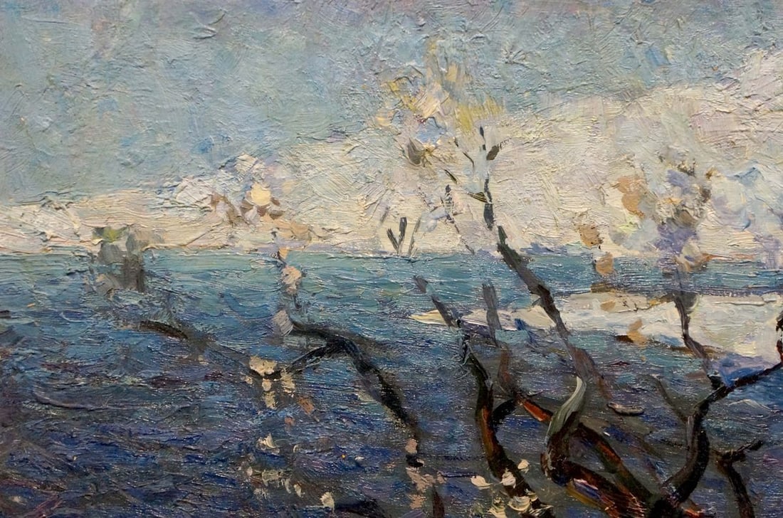 Oil painting Cold day Stremsky Alexander Ivanovich - 3