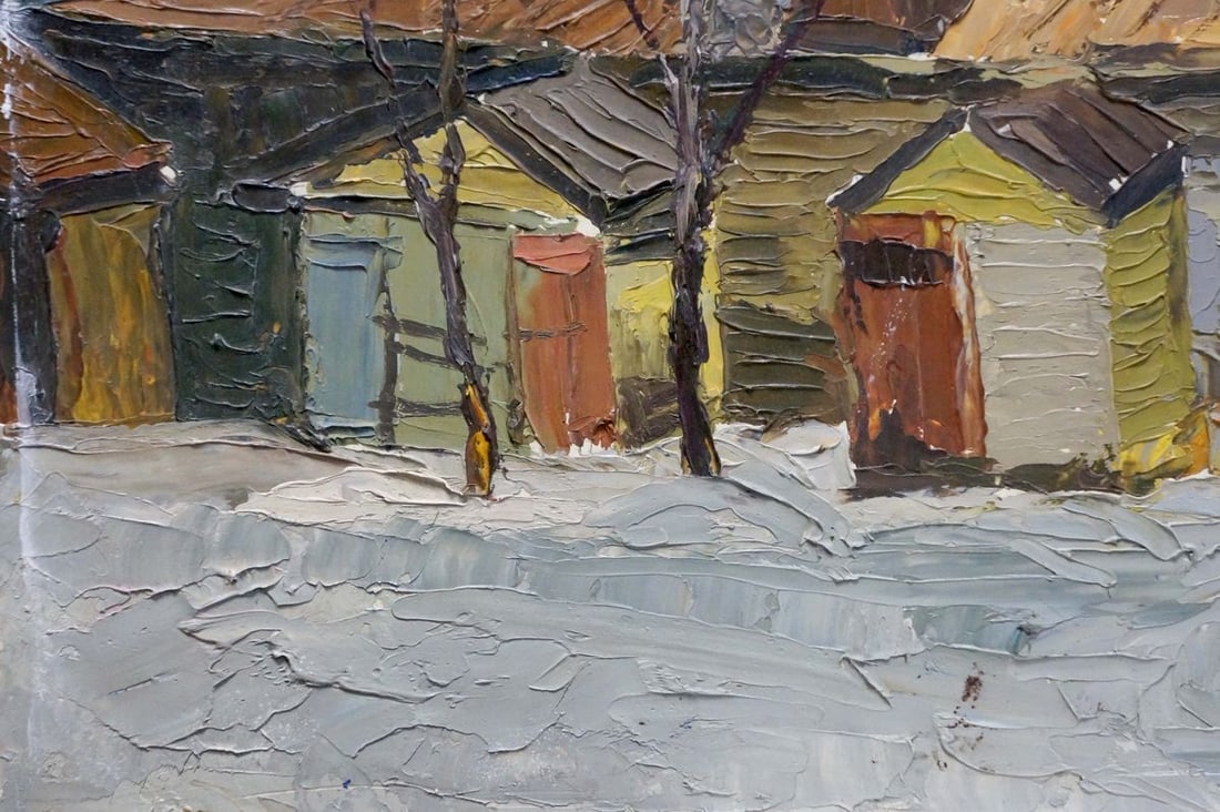 Oil painting Urban landscape - 2