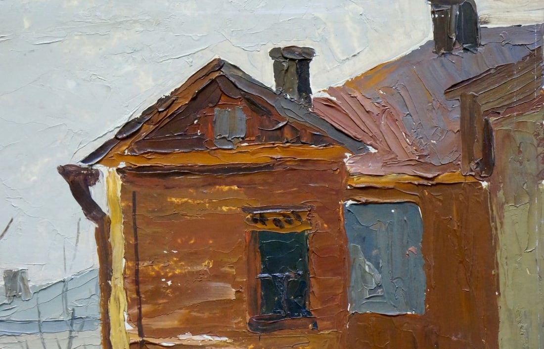 Oil painting Urban landscape - 4