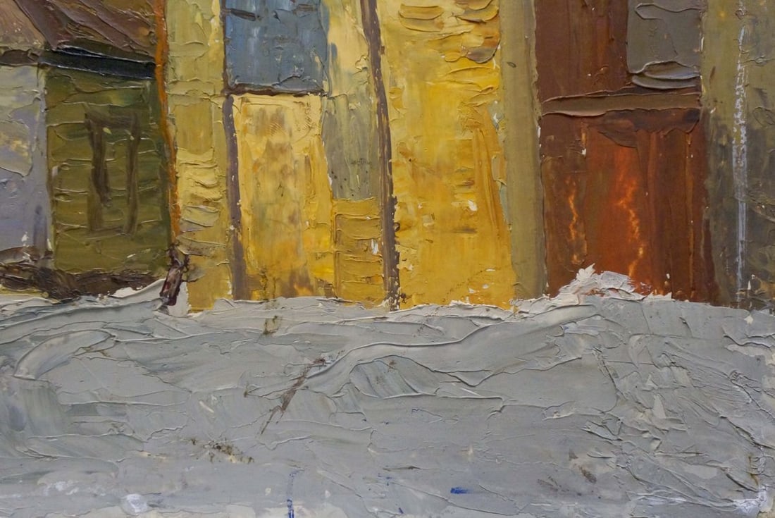 Oil painting Urban landscape - 5