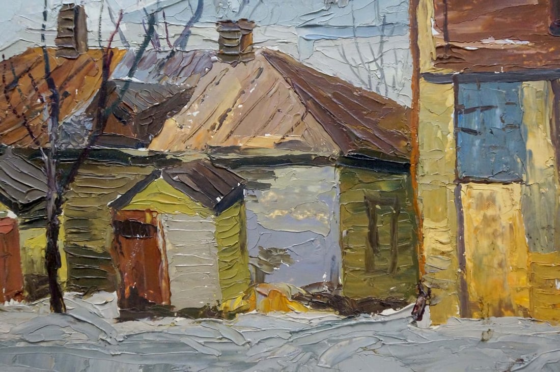Oil painting Urban landscape - 6