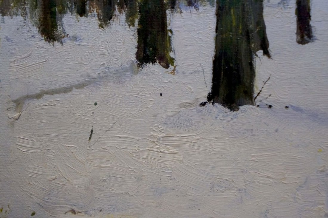 Oil painting Winter forest Tereshchenko Anatoly Grigorievich - 2
