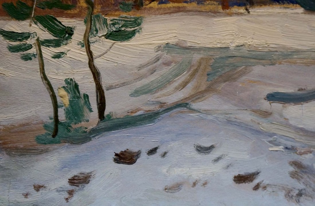 Oil painting Winter landscape Buryachok Nikolay Ivanovich - 2