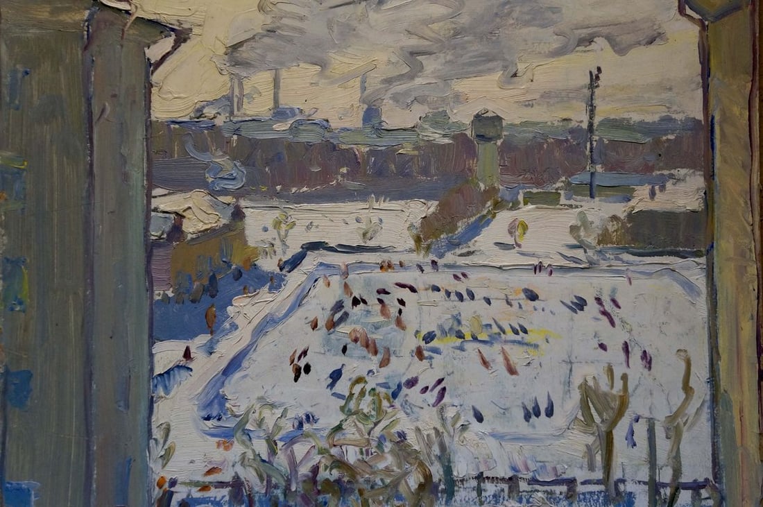 Oil painting City life - 3