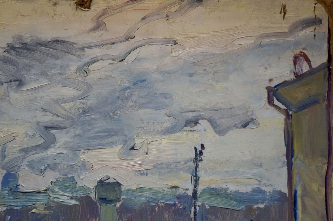 Oil painting City life - 5