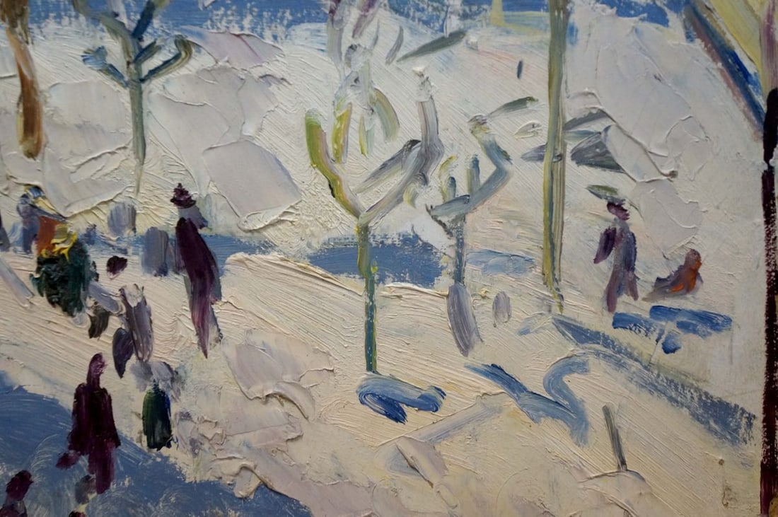Oil painting City life - 6