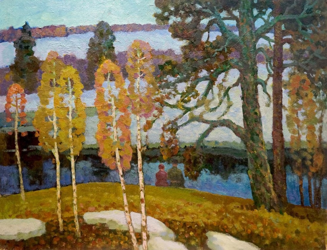 Oil painting Birches by the river Ruban Grigory Savelievich: Title: Oil painting Birches by the river Ruban Grigory Savelievich Description: NoVerns 655 *** ABOUT THIS PAINTING *** * TITLE: "Birches by the river" * ARTISTS: Ruban Grigory Savelievich * SIZE:
