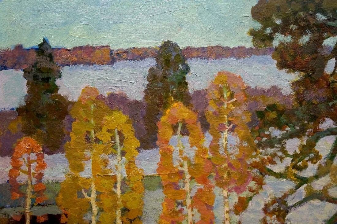 Oil painting Birches by the river Ruban Grigory Savelievich - 3