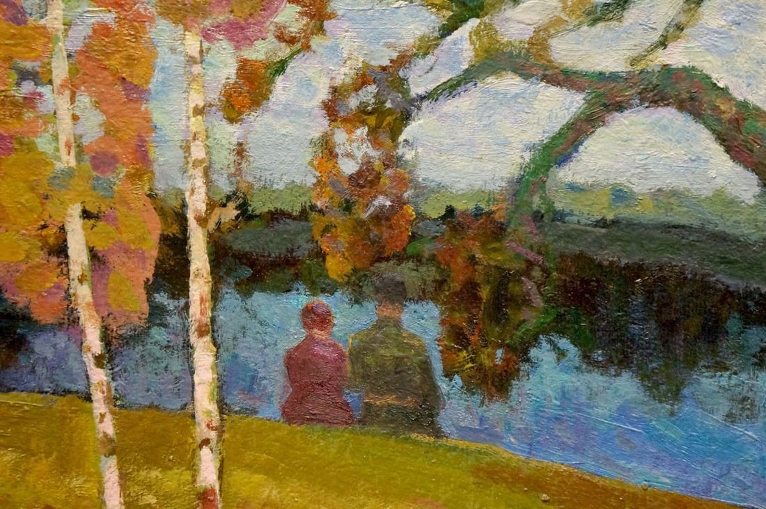 Oil painting Birches by the river Ruban Grigory Savelievich - 6