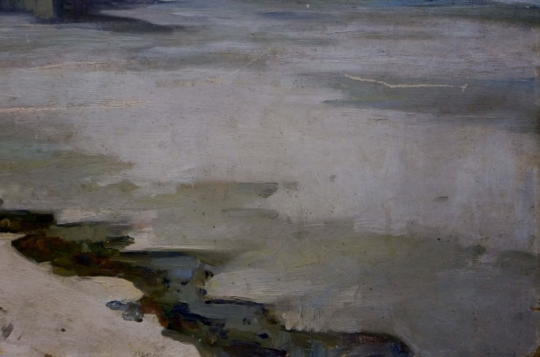 Oil painting Winter landscape Egorov Boris Kuzmich - 5