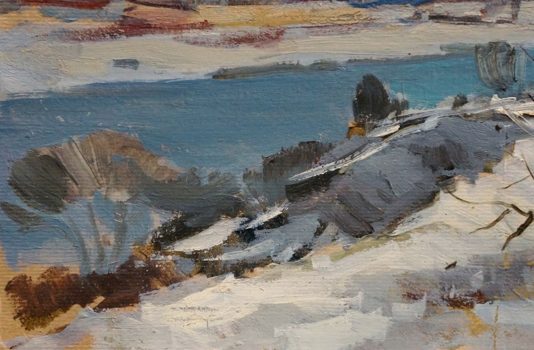 Oil painting Winter landscape Buryachok Nikolay Ivanovich - 2