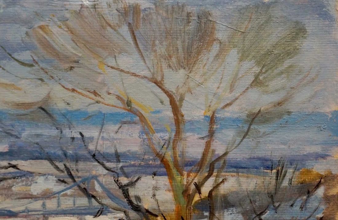 Oil painting Winter landscape Buryachok Nikolay Ivanovich - 4