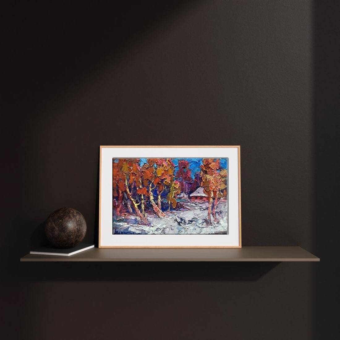 Oil painting Unexpected snow Kalenyuk Oksana - 2