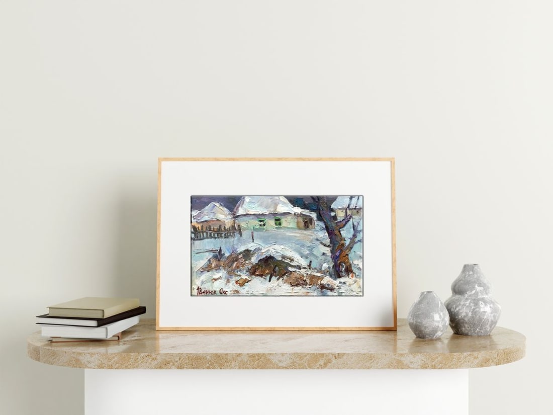 Oil painting Winter silence Kalenyuk Oksana - 2