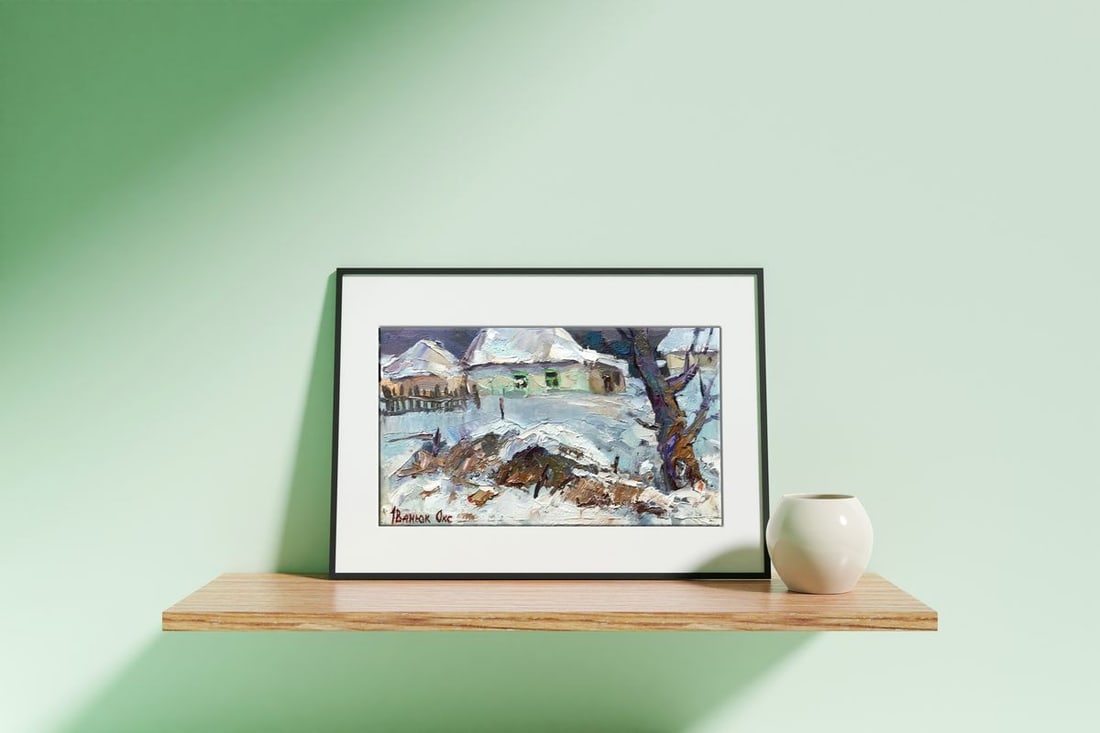 Oil painting Winter silence Kalenyuk Oksana - 3