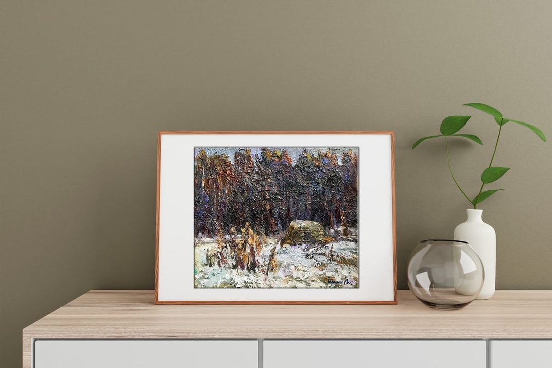 Oil painting Near the forest Kalenyuk Oksana - 2