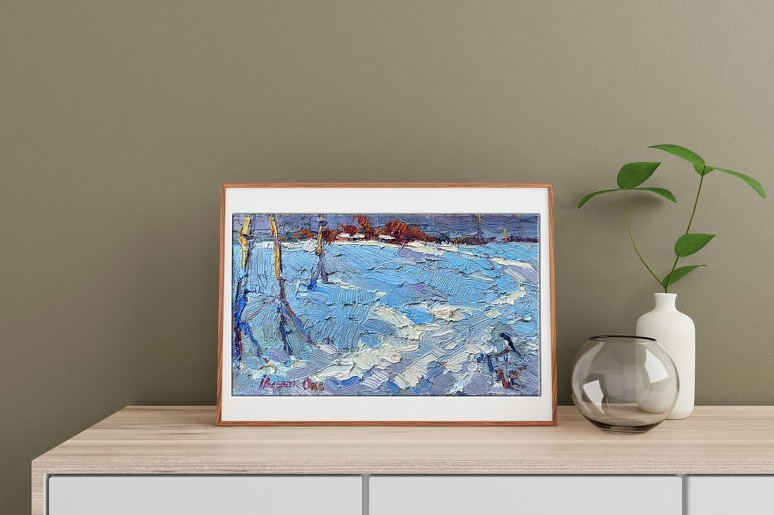 Oil painting Winter Kalenyuk Oksana - 2