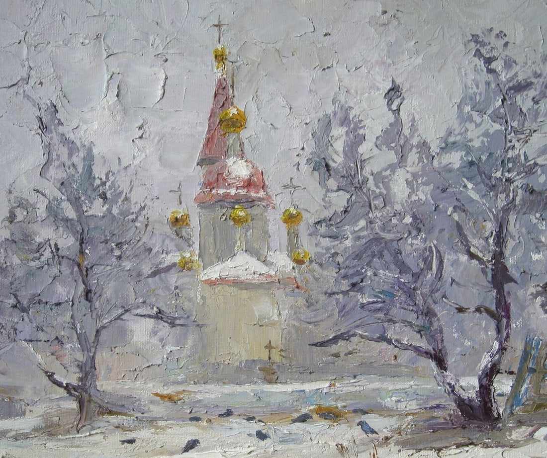 Oil painting Breathed cold Serdyuk Boris Petrovich - 2