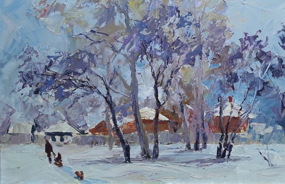 Oil painting Winter day Serdyuk Boris Petrovich - 3