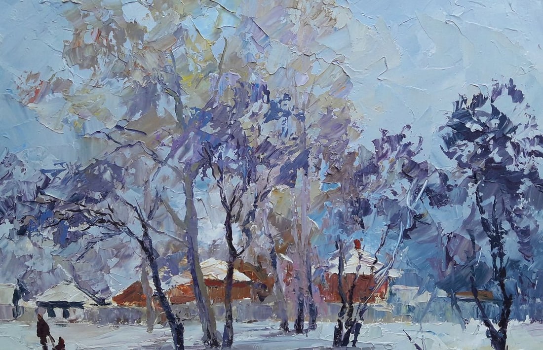Oil painting Winter day Serdyuk Boris Petrovich - 6
