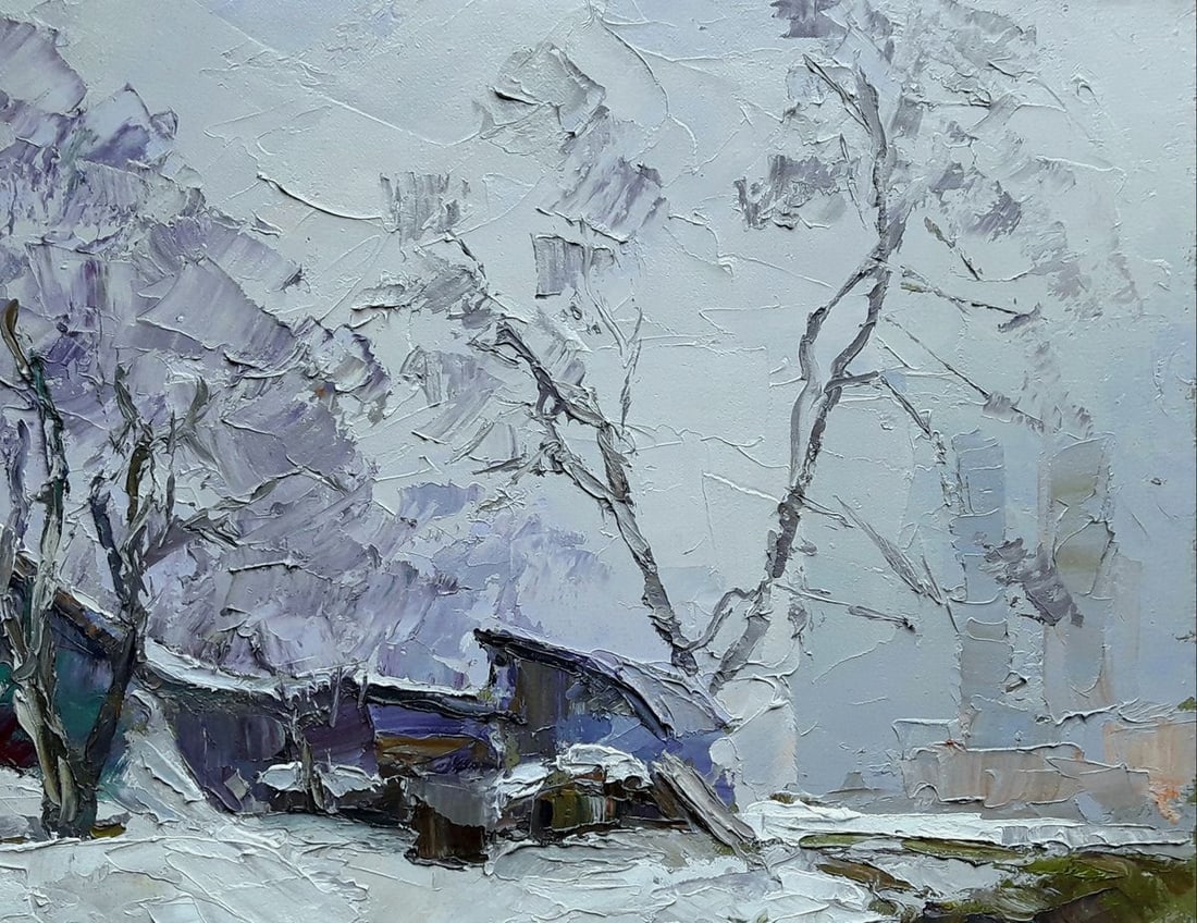 Oil painting Winter evening Serdyuk Boris Petrovich - 3