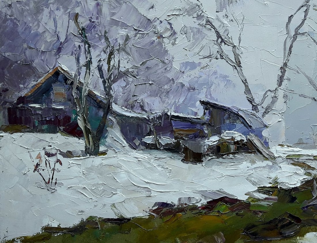 Oil painting Winter evening Serdyuk Boris Petrovich - 4