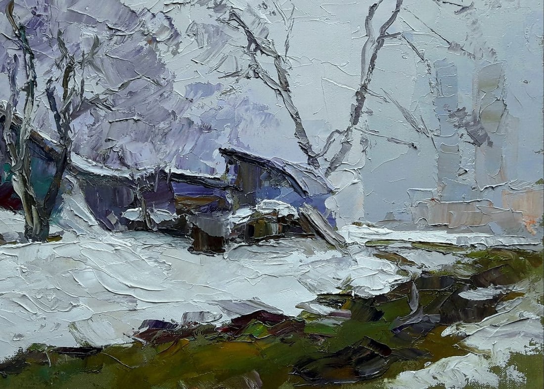 Oil painting Winter evening Serdyuk Boris Petrovich - 5