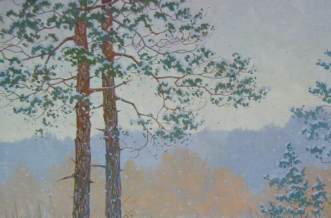 Oil painting Snowing Kalebets Valery - 2