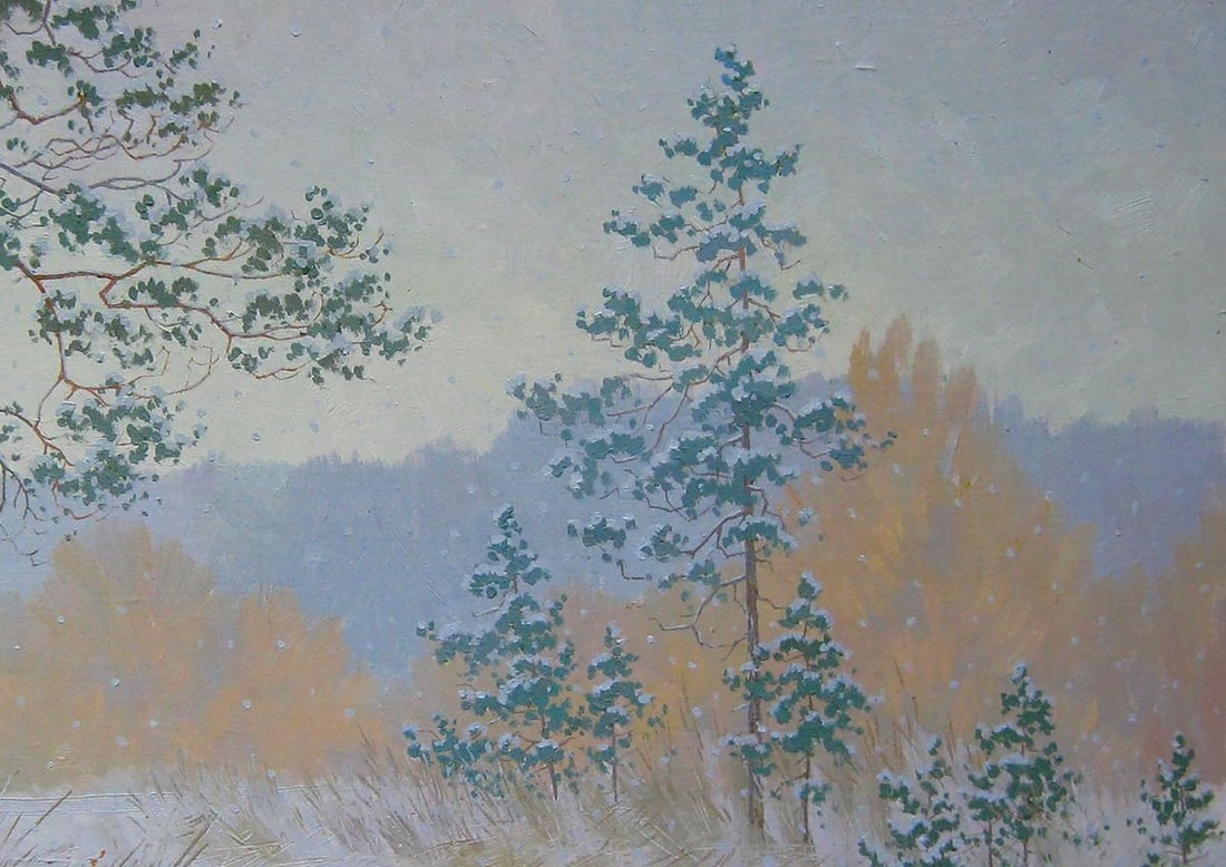 Oil painting Snowing Kalebets Valery - 3